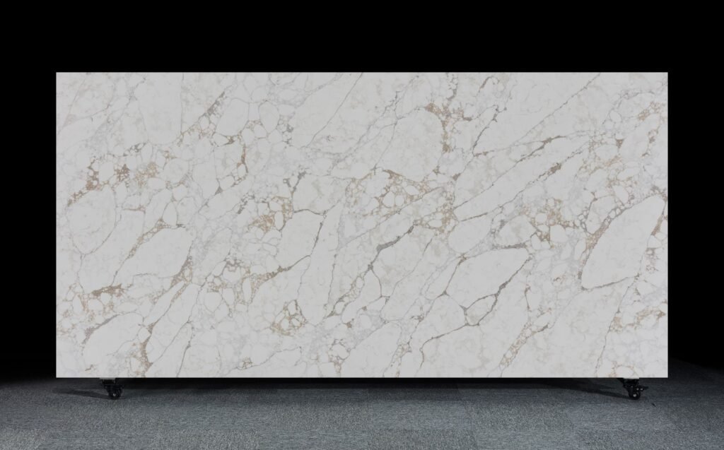 Arabescato Doro Quartz Direct Slab
