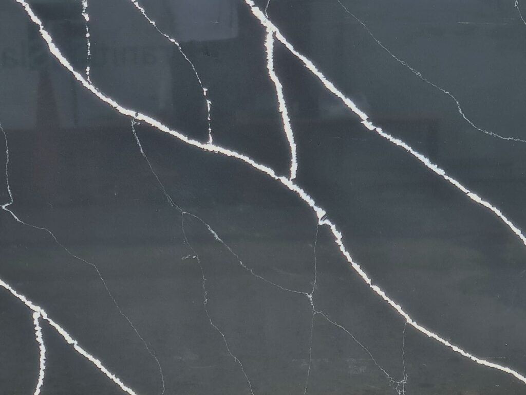 Nero Marquina Quartz Direct Granite Slabs Uk Close2